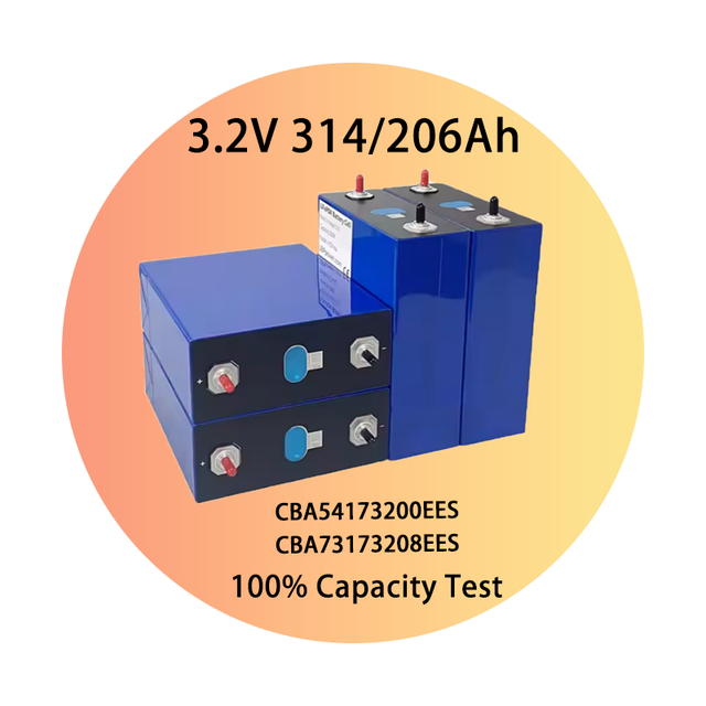 Low Self-Discharge Prismatic Lithium Ion Batteries 3.2V 206/314Ah ESS Cell Nano-Coated Electrodes for Microgrid Applications