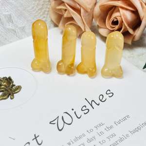 Großhandel Kristall-Schnitzereien Spirituelle Heilprodukte Achat <span class=keywords><strong>Penis</strong></span> für Dekoration - Product Image 5