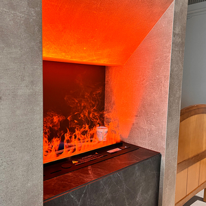 Inserto de chimenea independiente eléctrico con llama LED 3D Efecto de fuego Vapor de agua y niebla para decoración de soporte de TV de hotel - Product Image 4