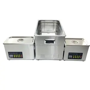 Mesin pembersih ultrasonik, mesin pembersih Pulse ultrasonik industri Sonicator Air Ultra Sonic Lab dapat disesuaikan daya 6L