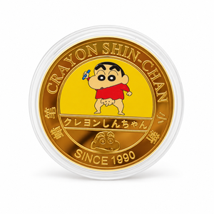 Médaille Héroïque Garçon Rieur 2026 – Sept Motifs Enfants Amusants – Plaqué Or – Boîtier Acrylique - Product Image 2