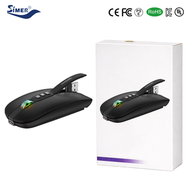 New Wireless 10M Dual-mode 2.4G/BT5.1 PixArt 3212 Silent Mouse 2400Dpi 6D Gaming Mice for Office