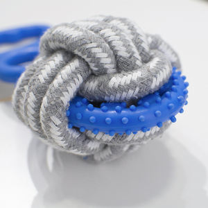 Fabricant de gros Échantillons gratuits Ensemble de jouets pour chien Tpr en corde de coton à mâcher indestructible - Product Image 3
