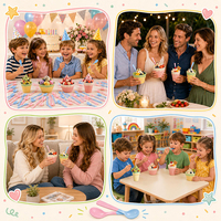 Coupes en céramique pour crème glacée, bols en porcelaine pour gaufres et desserts, idéales pour yaourts et collations, parfaites pour les cadeaux d'anniversaire et la décoration de baby shower