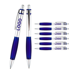 Promotion Cheap Retractable Roller Ballpoint <b>Pen</b> with Rubber Grip Custom Printing Logo for Students Writing Stationery Business - Product Image 1