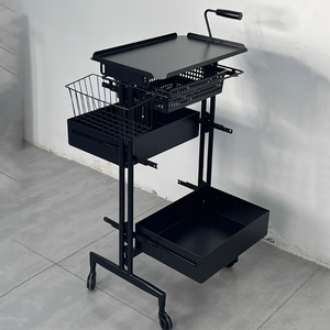 New Stainless Steel 4-Wheel Eco-Friendly Salon <b>Trolley</b> for Beauty Salon Barber Shop Living Room-Multifunctional Hairdressing - Product Image 4