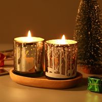 Weihnachtskerzen Duftkerzen Luxus Großhandel Ausgehöhltes Glasgefäß Duftkerze Als Geschenk