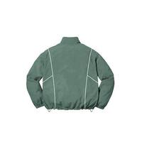 Ensemble de survêtement coupe-vent personnalisé en nylon pour homme : veste de sport zippée et pantalon coupe-vent pour l'entraînement
