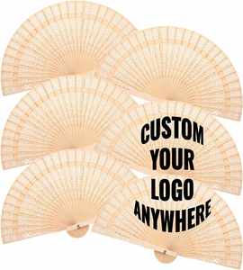 Abanicos de Mano de Madera Personalizados, Abanicos Rústicos Elegantes para Despedida de Soltera, Recuerdos de Boda en la Playa y de Verano - Product Image 1