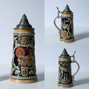 <span class=keywords><strong>Chope</strong></span> à <span class=keywords><strong>bière</strong></span> noire <span class=keywords><strong>allemande</strong></span> gravée sur mesure avec couvercle en métal <span class=keywords><strong>1L</strong></span>, <span class=keywords><strong>chope</strong></span> à <span class=keywords><strong>bière</strong></span> classique pour Bar, fête, Oktoberfest - Product Image 3