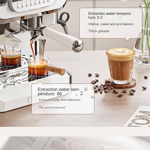 Machines à expresso électriques semi-automatiques en acier inoxydable, machine à café expresso intelligente pour la maison - Product Image 2