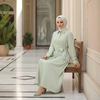 Ensemble musulman pour femme Yibaoli Factory Supply M382, jupe ample, style turc, tenue islamique modeste