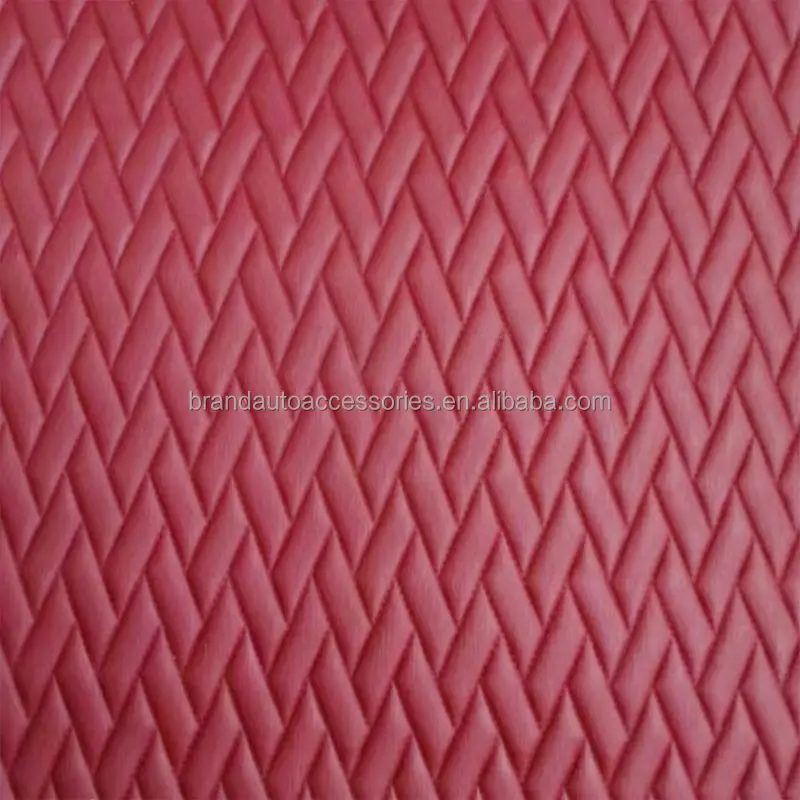 stitching synthetic leather 1.4-1.8m width quilted different car upholstery faux leather stitch diamond stitched leather floor