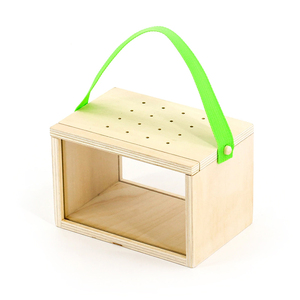 Trong Suốt Côn Trùng Quan Sát Lồng Với Xử Lý Bằng Gỗ Côn Trùng Lồng Bug Catcher Hộp Bằng Gỗ Lỗi Nhà Cho Côn Trùng Critter - Product Image 1