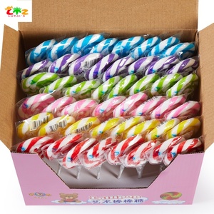 Tablero ondulado para aperitivos para niños, 50g, piruleta de arcoíris grande, caramelo duro con sabor a fruta, venta al por mayor, chocolates, dulces en embalaje de bolsa - Product Image 4