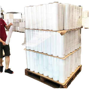 Envoltura retráctil de paleta de 50 cm, envoltura elástica LLDPE, embalaje de plástico translúcido, película de embalaje químico de 300m - Product Image 1
