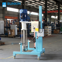 Bunkin Moulin de dispersion à broyage pneumatique pour pigments, colorants et encres, capacité 400L, avec moteur, pour traitement chimique