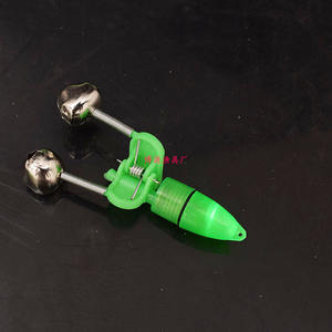 Ensemble de clochettes lumineuses de pêche vertes avec alarme, en acier inoxydable et plastique, alimentées par piles, pour cannes à pêche en lac, accessoires de pêche - Product Image 3