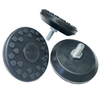 Pied de meuble réglable personnalisé en silicone, caoutchouc EPDM, NBR, NR, avec écrou, pour nivellement domestique, dureté 30~90 Shore