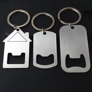 Bán Buôn Tùy Chỉnh Trống Kim Loại Hình Ngôi Nhà Móc Chìa Khóa Nhà Mới Mở Chai Thép Không Gỉ Móc Chìa Khóa Quà Tặng Và Tùy Chỉnh Logo - Product Image 1