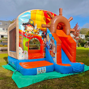 <span class=keywords><strong>Castillo</strong></span> Inflable Comercial <span class=keywords><strong>Pequeño</strong></span> con Tobogán, Zona de Juegos Pirata, Compra un <span class=keywords><strong>Castillo</strong></span> Inflable para Niños - Product Image 2