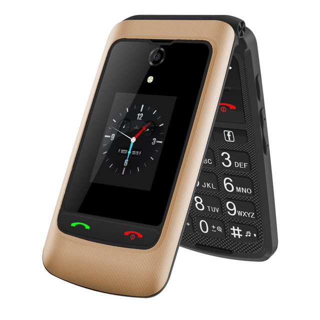 2.8" Big Screen Voice Talking Android 4g Flip Phone Unlocked with CE ROHS