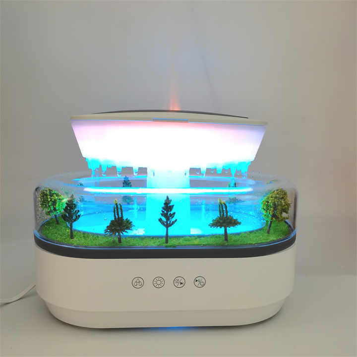 2025 nouveauté goutte de pluie blanc bruit diffuseur d'huile essentielle ménage ultrasons Air aromathérapie jardin paysage humidificateur