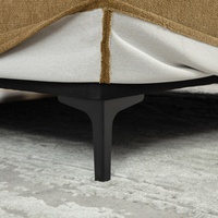 Nouveau canapé-lit moderne en tissu chenille doux et lin, extra-large, avec pieds en métal robustes pour salons, chambres et appartements