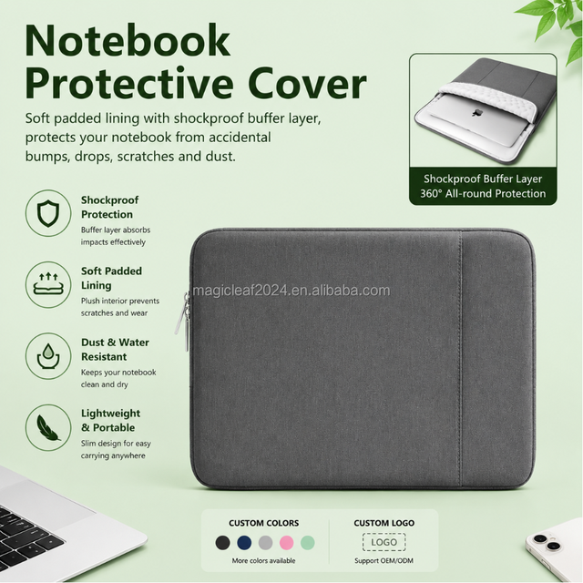 Wholesale Soft Scratch-resistant Inner Lining Shockproof Laptop Protective Sleeve for MacBook Dell HP Lenovo Custom Logo