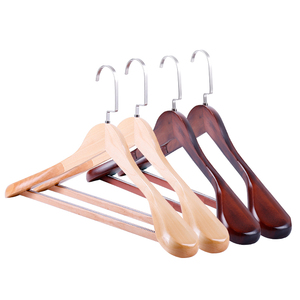 Bán Sỉ Móc Treo Quần Áo Chất Lượng Cao Móc Treo Áo Khoác Bằng Gỗ Màu Trơn Rộng Vai Bằng Gỗ - Product Image 3