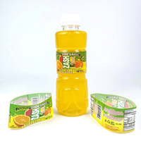 Étiquettes thermorétractables en PVC pour bouteilles de boissons, café et eau minérale, avec impression personnalisée, prix en gros