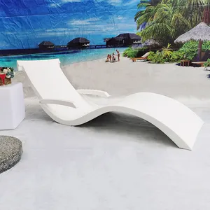 Großhandel Korrosions schutz Gartenmöbel Pool Lounge Chair Chaiselongue Sonnens tuhl Strands essel für Meer Strand Sonnenbaden