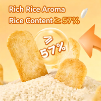 Craquelins de riz en vrac, saveur sucrée, texture dure, certifiés HACCP, prêts à consommer, marque authentique Seoul, emballage en sac, 2 kg/carton