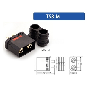Amass TS8 Anti Spark Plug High Temperature Resistant 120A Large Current Battery Connector for RC Model Plant Protection <b>Drone</b> - Product Image 5