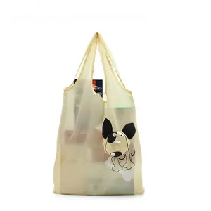 厂家直销定制防水动物设计折叠袋散装可重复使用购物袋