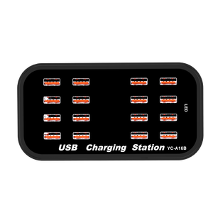 Stazione di Ricarica USB a 16 Porte 100W 5V/2.4A, Hub Caricatore Multi-Porta USB-A con Protezione OTP per Telefoni Cellulari e Tablet - Product Image 2