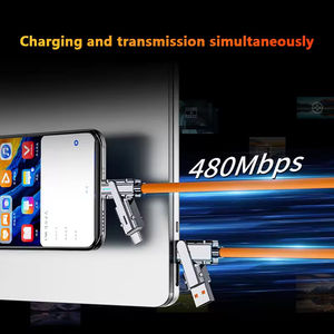 Kabel Data silikon pengisi daya 4 dalam 1, kabel Data silikon cair C ke C pengisi daya Cepat 100W PD - Product Image 5