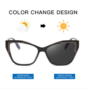 New Fashion Butterfly Cat Eye Women Computer Optical Glasses Blue Light Blocking <strong>Eyeglasses</strong> Anti Blue Light Photochromic Glasses