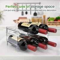 Porte-bouteilles en plastique Offre Spéciale et organisateur de bouteilles d'eau garde-manger de cuisine et rangement de casier porte-bouteilles empilables pour une utilisation en fête