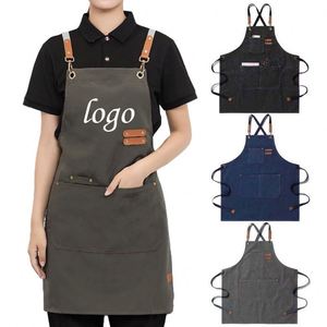 Delantal de barbacoa fino de verano personalizado para mujer, resistente al aceite y a la suciedad, ropa de trabajo para catering, buena calidad, para limpieza en restaurantes - Product Image 1