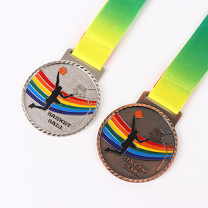 Médailles de natation personnalisées Dingchuang en alliage de zinc avec design arc-en-ciel pour événements sportifs - Product Image 3