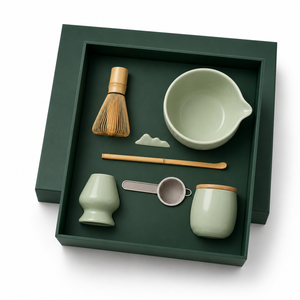 Custom Bamboo Chasen Matcha Whisk <b>Gift</b> Set Zhejiang Eco-Friendly Classic Design High Quality Ceramic Bowls - Product Image 3