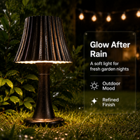 Lampe de jardin LED moderne en gros, étanche, en métal, décorative, pour l'éclairage extérieur des hôtels, cours, centres de villégiature et allées