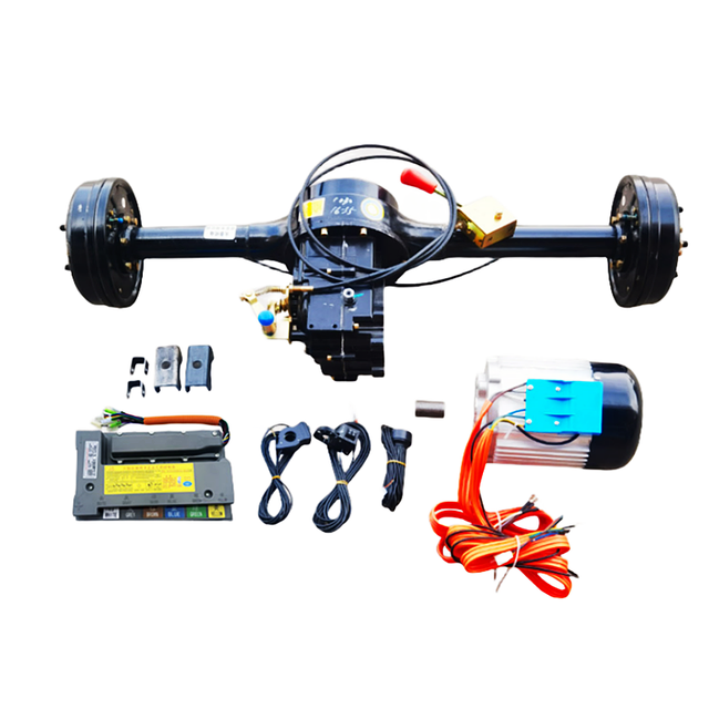 High Power Electric Tricycle Rear Axle Drive High Load 3 Ton Six Phase PMSM 10KW 72V Rear Axle Assembly