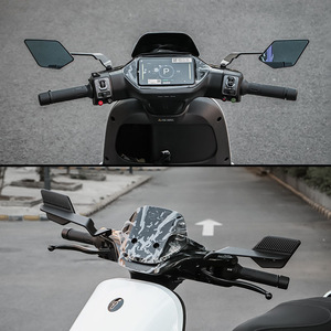 Espejo Retrovisor Universal Modificado para Motocicleta con Luz de Señal de Giro, Kits de Espejos Retrovisores Ajustables, Espejo Giratorio Tipo Ala de Viento - Product Image 5