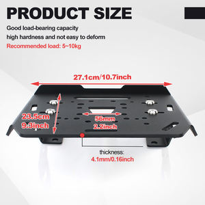 Waximoto adatto per <span class=keywords><strong>Royal</strong></span> <span class=keywords><strong>Enfield</strong></span> <span class=keywords><strong>Continental</strong></span> <span class=keywords><strong>GT</strong></span> Aftermarket in alluminio per bagagli Cargo custodia superiore portapacchi supporto staffa - Product Image 2