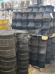 Fil de ligature noir recuit plat de 6 pouces, calibre 16, 1000 pièces, double boucle, pour renforcement de câbles et liens de barres d'armature - Product Image 3