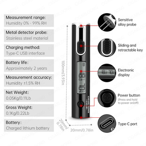 Hygromètre professionnel pour cigares, type sonde, recharge USB - Product Image 6