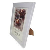 Marco de Fotos de PVC Plástico de Estilo Clásico, con Borde Plano, en Varios Tamaños y Colores, para Decoración del Hogar y Regalos, Gran Venta 2021