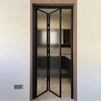 Porte coulissante en verre ultra-étroite en aluminium, style minimaliste moderne, pour cloisonnement intérieur (bureau, cuisine, villa, hôtel) et utilisation extérieure